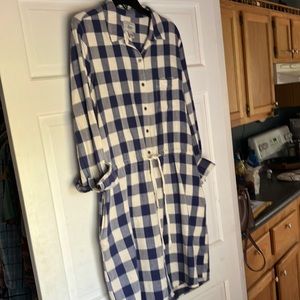 Large G H Bass & Co. Blue/White Dress/Tunic